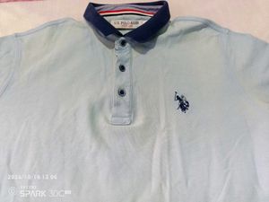 Men's Light Blue Polo T-Shirt