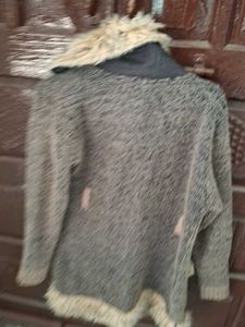 Cozy Faux Fur Trimmed Cardigan