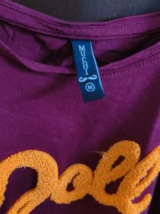 Maroon "Doll Face" Graphic Tee