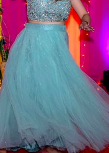 Vibrant indo western lehnga