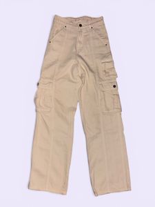 Cream Cargo Pants