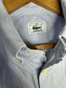 Lacoste Men's Light Blue Short Sleeve Shirt