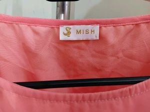 Myntra New Pink RuffleTie Top[FREE HAIR BOW]