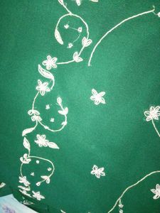 Elegant Green Embroidered Saree
