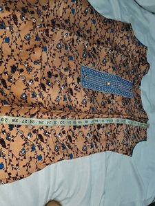 Peach Floral Kurta
