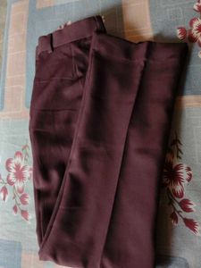 Classic Maroon Trousers (Straight fit)
