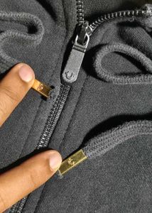 True Religion Men's Black Zip-Up Hoodie