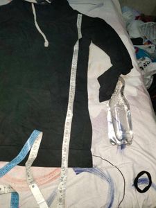 Stylish Black Hoodie Tunic for Women