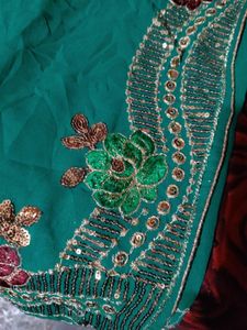 Elegant Green Saree