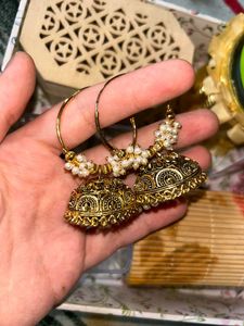 Traditional Gold Bangles &amp; Jhumka Earrings