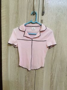 Savana Cute Pink Cropped Top