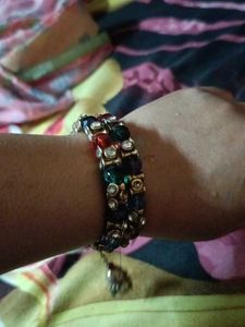 Colorful Beaded &amp; Rhinestone Bracelet Set
