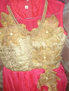 Pink &amp; Gold Party Dress