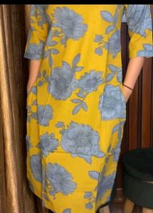 Yellow Floral Kurta Set