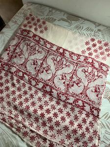 Kalamkari Handcrafted Dupatta with peacocks