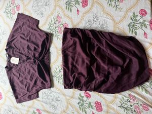Stylish Crop Top and Mini Skirt Set
