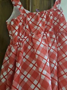 Red &amp; White Checkered Summer Dress