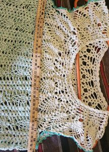 Sky Blue Shaded Crochet Top