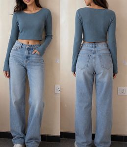 Ribbed Long Sleeve Crop Top