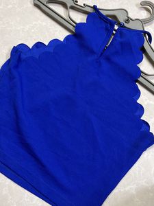 Blue Crop Top