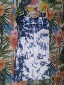 Boho Tie-Dye Mini Dress