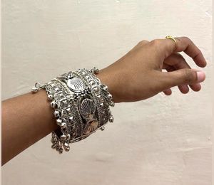 Statement Silver-Tone Cuff Bracelet