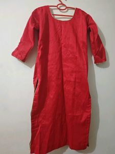 Vibrant Red Kurta