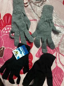 Gloves - Black & Gray