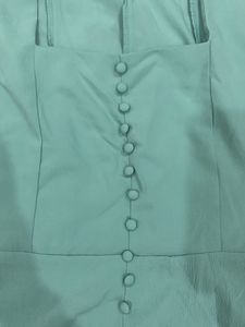 Mint Green Button-Up Long Sleeve Top