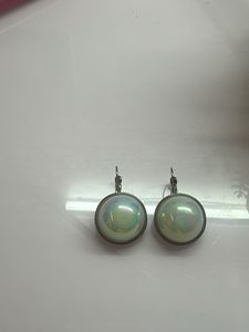 Iridescent Pearl Drop Earrings