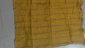 Yellow Floral Kurta Set with Sharara and Dupatta