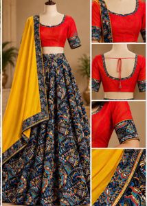 Cotton chaniya choli with padded de