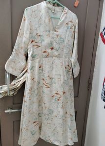 Elegant Floral Print Midi Dress