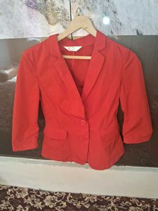 Chic Red Blazer
