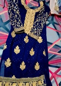 heavy diamond work sharara suit