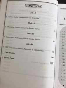 TYBMS Service Sector Management HRM Book