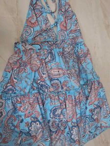 Paisley Halter Mini Dress