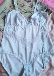 Elegant White Lace Bodysuit