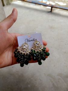 Elegant Emerald Dangle Earrings