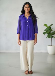 Elegant Purple Blouse