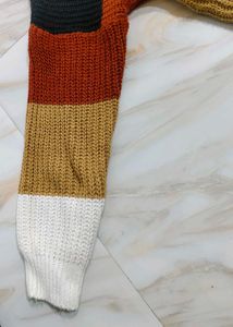 Color Block Knit Sweater
