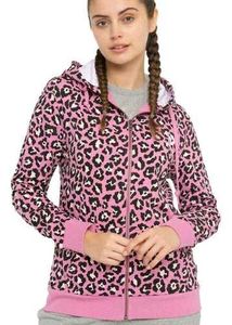 Animal Print Zip-Up Jacket