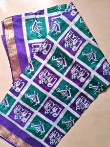 Art Silk Saree With Beautiful Print