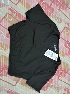 Brown Cropped T-Shirt