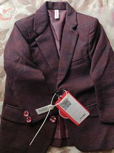 Kids  Stylish Plaid Blazer