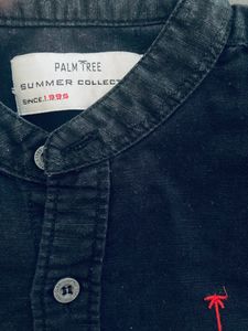 Palm Tree Black Shirt