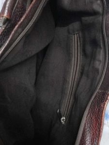 Classic Brown Leather Tote Bag