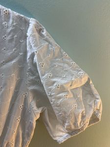Zara White Eyelet Dress