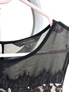 Elegant Black Lace Dress