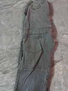 Stylish Grey Cargo Jeans